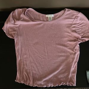 Bozzolo Ruffle Cropped T shirt